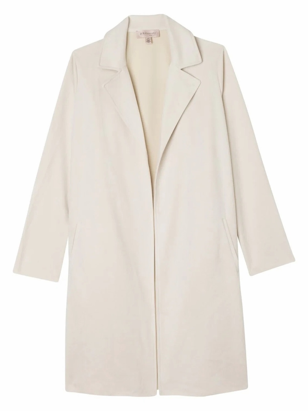Women's Cream Long Light Jacket / Blazer
